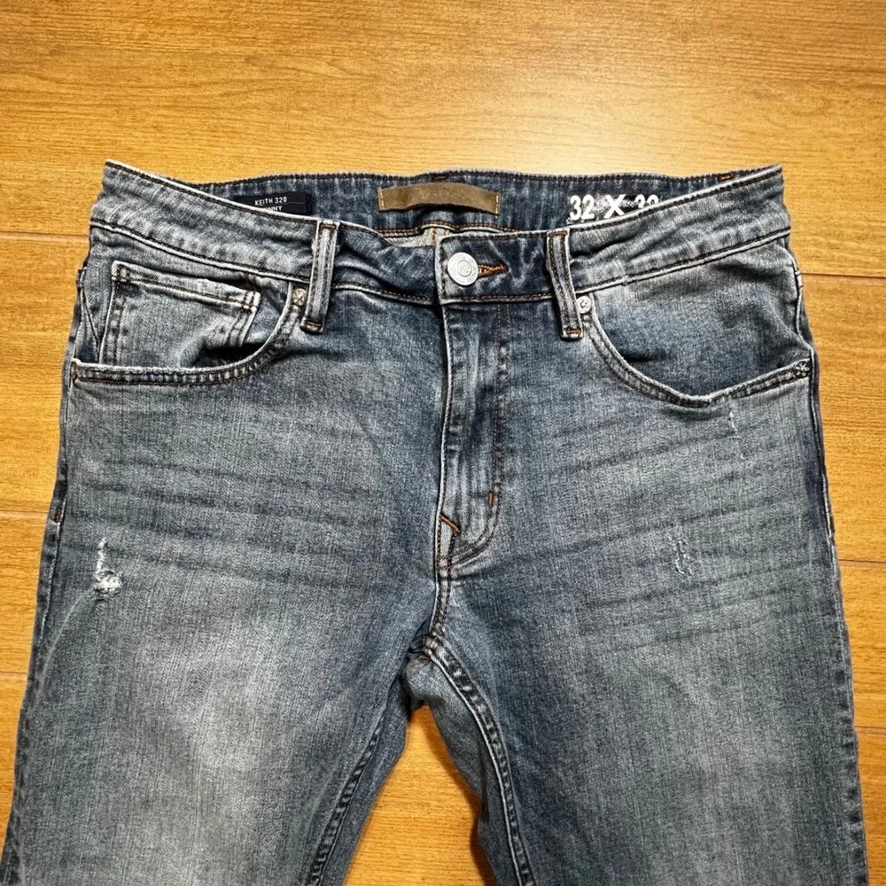 Vigoss Keith 320 Skinny Jeans Medium‎ Wash Distressed Mens Size 32x32